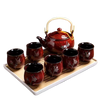 Teekanne Keramik Rot style