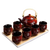 Teekanne Keramik Rot style