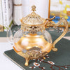 Teekanne Glas Gold