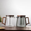 Teekanne Glas Holz