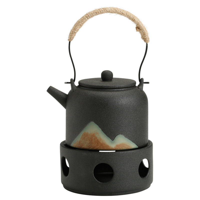 Teekanne mit Stövchen Keramik