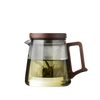 Teekanne Glas Holz