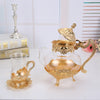 Teekanne Glas Gold