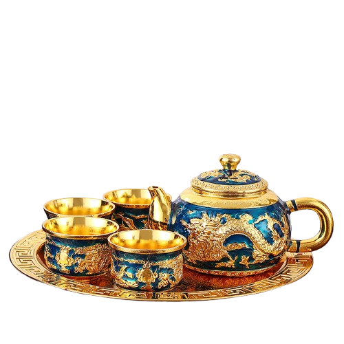 Gusseisen Teekanne Set