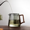 Teekanne Glas Holz